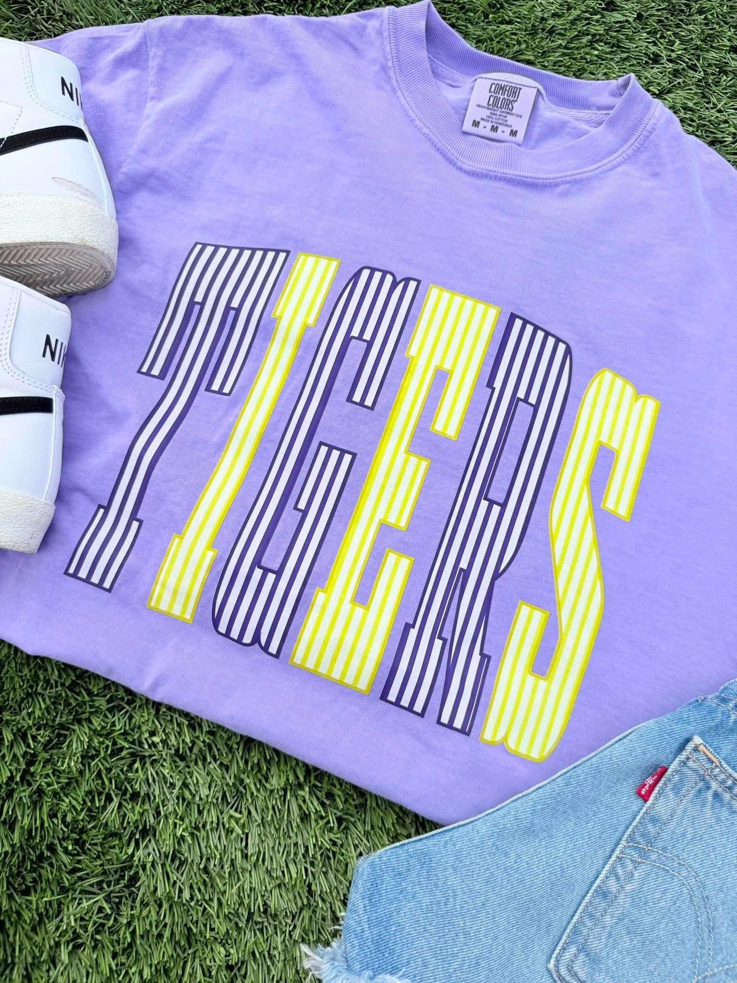 Stripe Custom Tee+Crew
