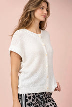 Button Sweater Top