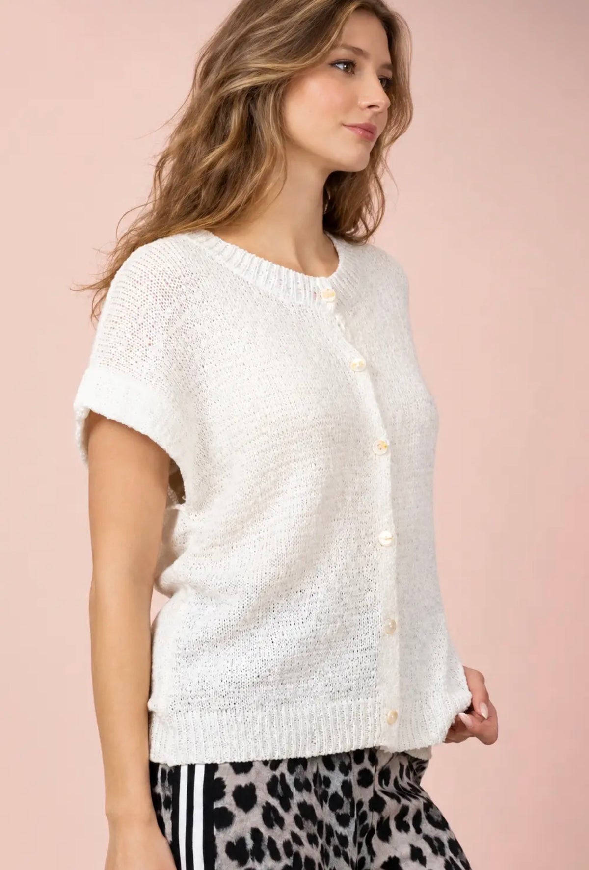 Button Sweater Top