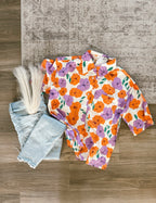 Hailee Button Down Floral Top