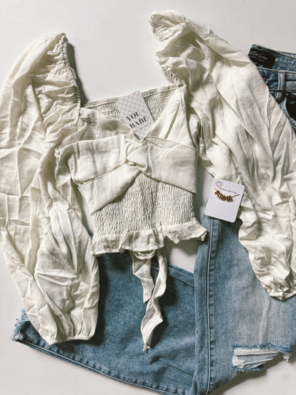 Sweetheart Smocked Top