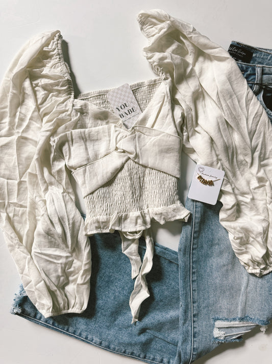 Sweetheart Smocked Top