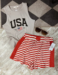 Stripe Colorblock Shorts