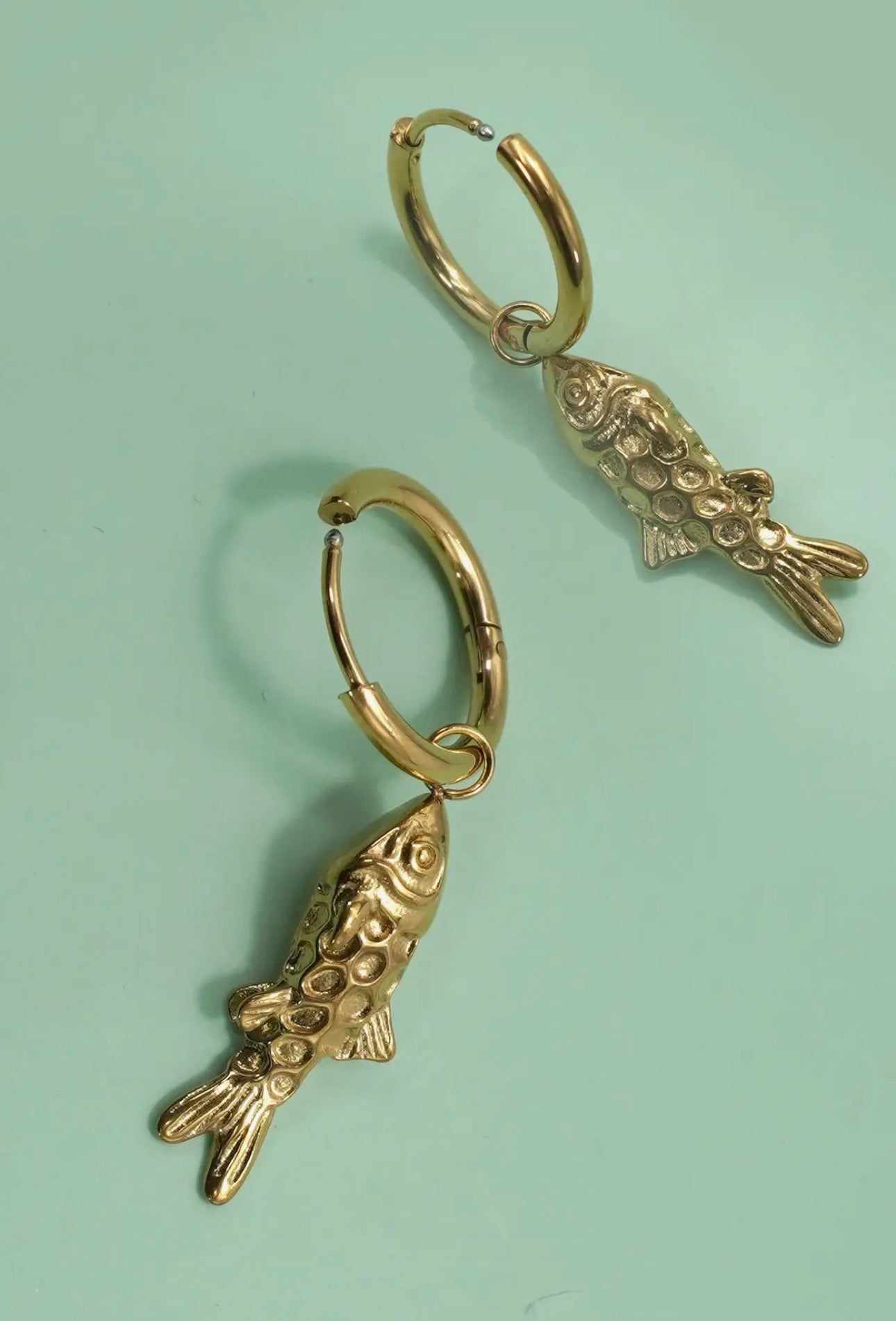 Fish Hoop Earrings