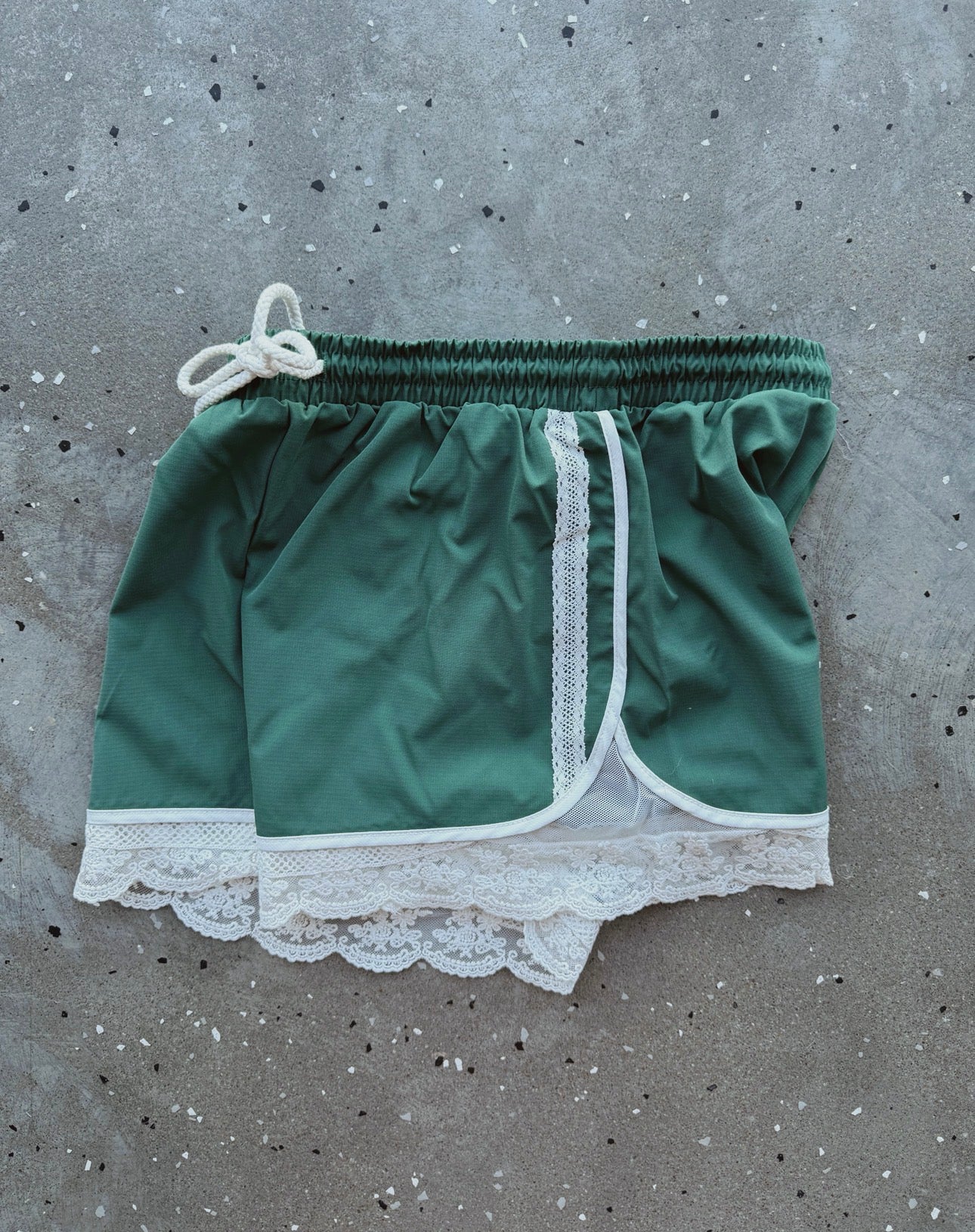 Lace Trim Active Shorts