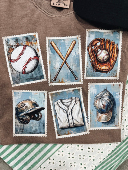 Vintage Baseball Stamp Tee
