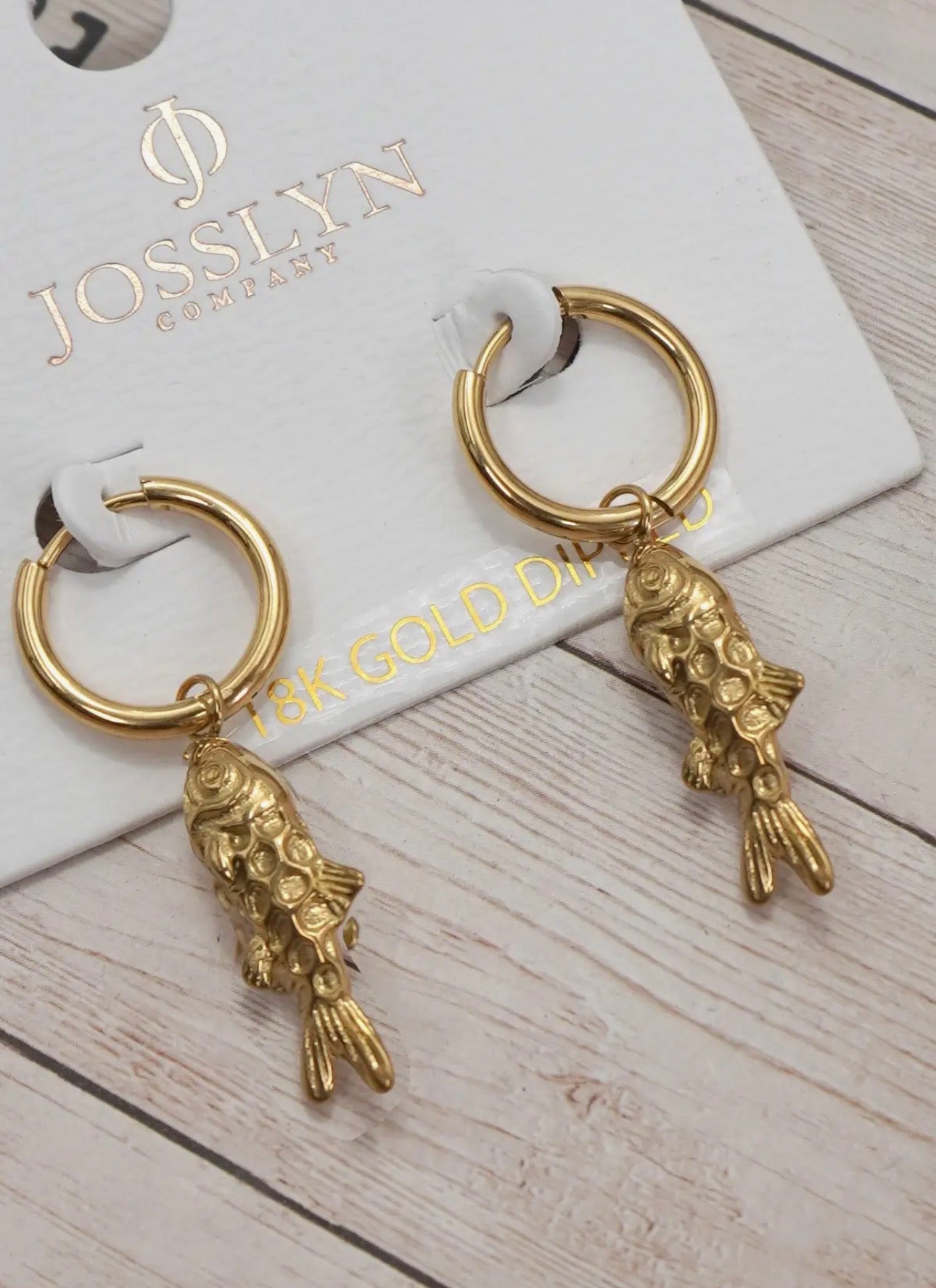 Fish Hoop Earrings