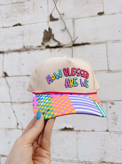 How Blessed Are We Patchwork Hat