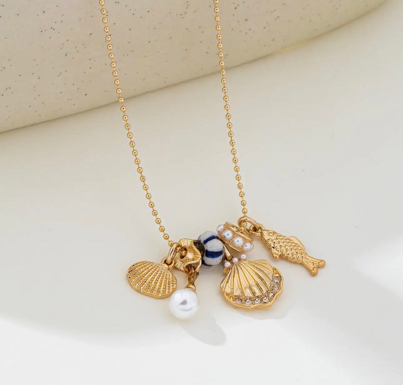Nautical Charm Ball Necklace