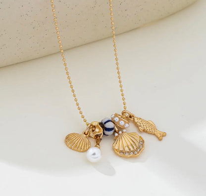 Nautical Charm Ball Necklace