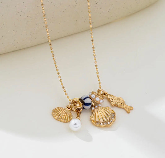 Nautical Charm Ball Necklace
