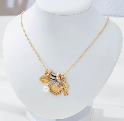Nautical Charm Ball Necklace