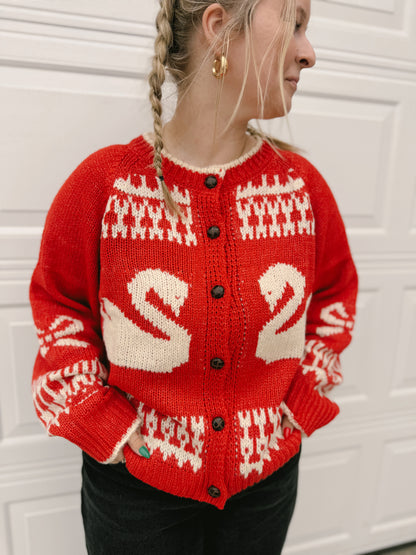 Geese Sweater Cardigan