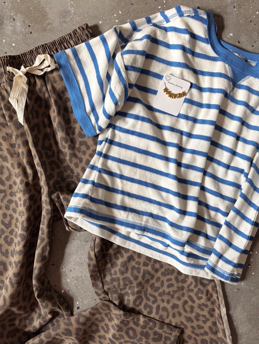 Stripe Comfy Knit Top