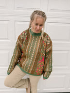 Printed Lurex Sweater