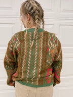 Printed Lurex Sweater