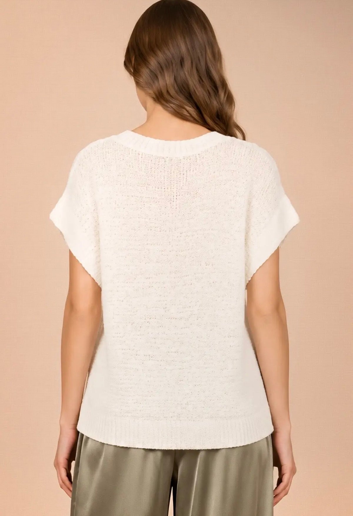 Button Sweater Top