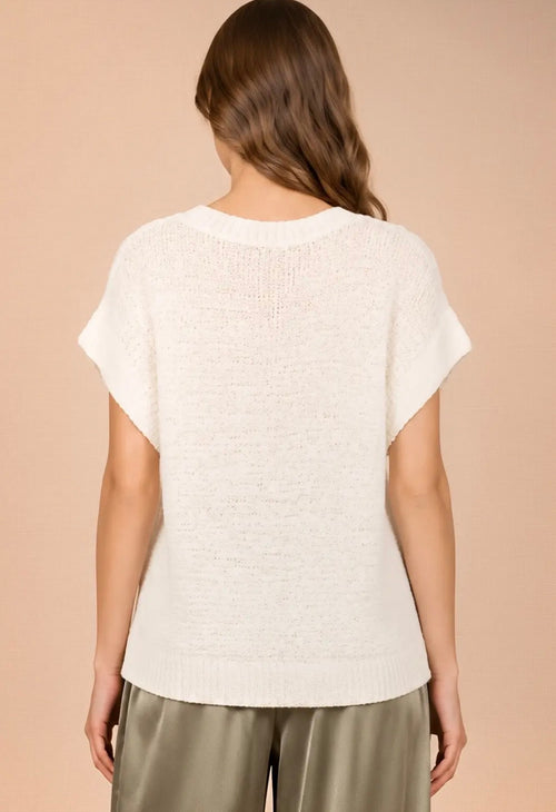 Button Sweater Top