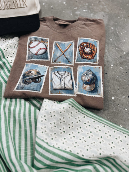 Vintage Baseball Stamp Tee
