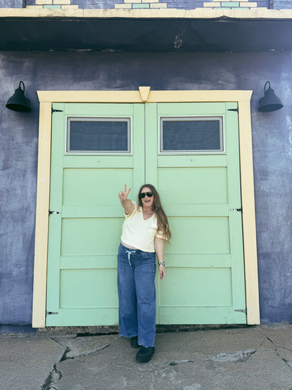 Butter Yellow Ribbed Knit Top