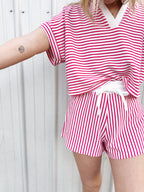 Stripe Collared Set