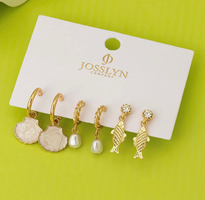 Fish Shell Pearl Marine Trio Set
