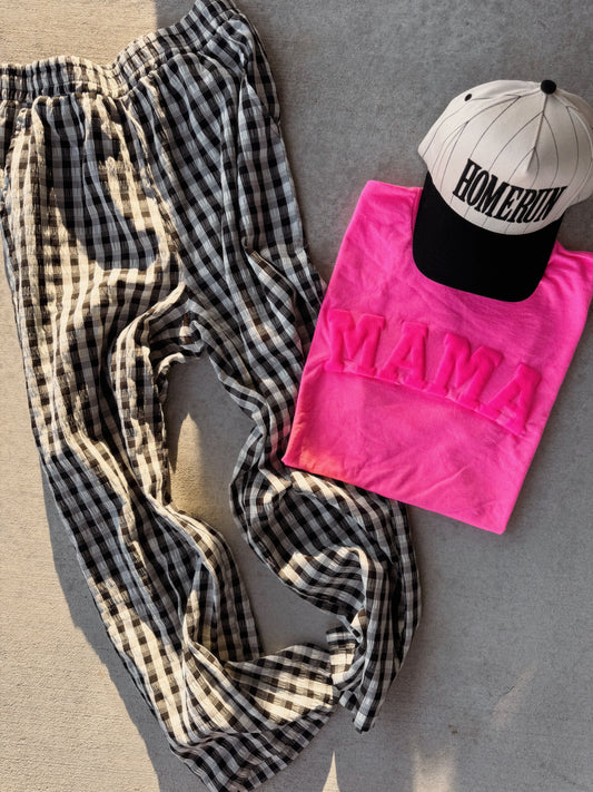 Pink Mama Puff Paint Tee