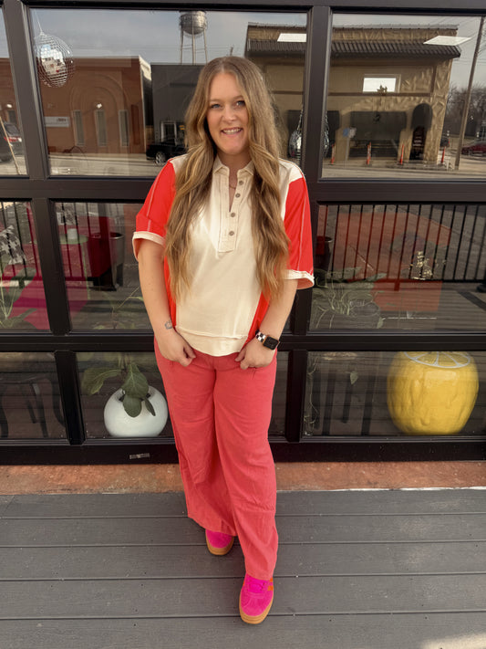 Woven Wide Leg Pants