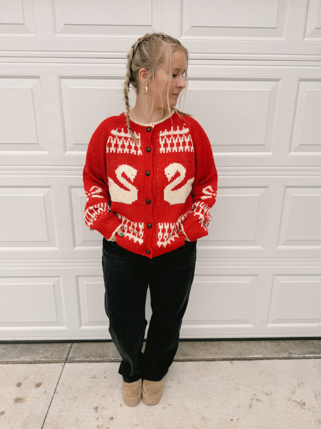 Geese Sweater Cardigan