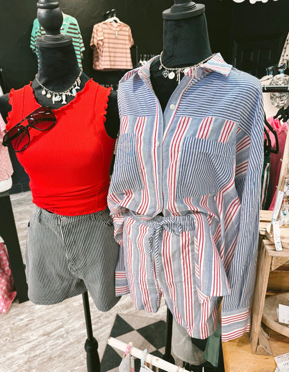 Stripe Woven Set