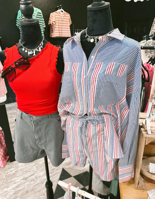 Stripe Woven Set